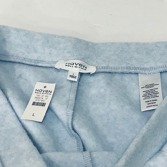 Talbot's HAVEN Well Within Fleece Fleece Cotton blend Leisure Pants pockets NWT - Picture 13 of 13
